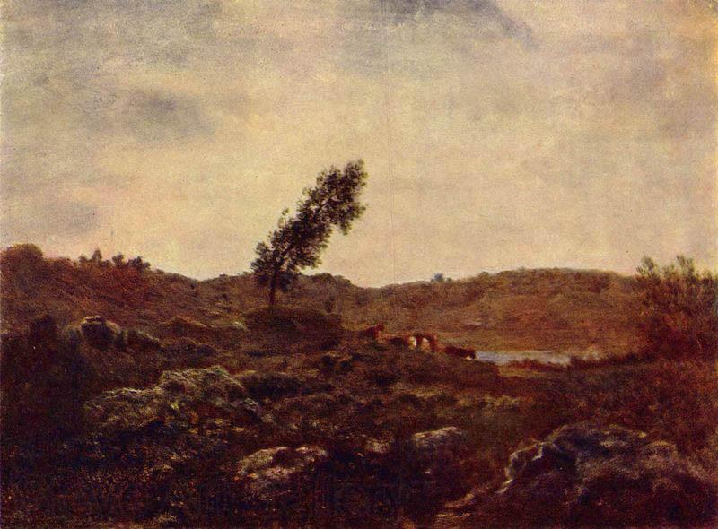 Theodore Rousseau Barbizon landscape,